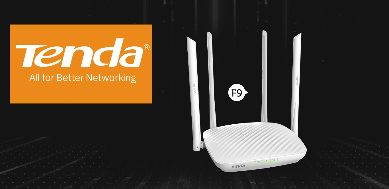 Roteador Wi-Fi Tenda 600Mbps 4 Antenas 6dBi - F9